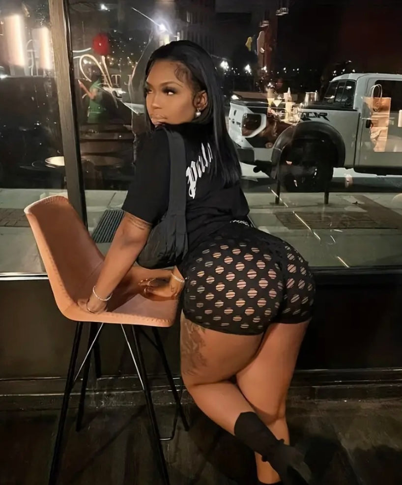 Fishnet Booty Shorts